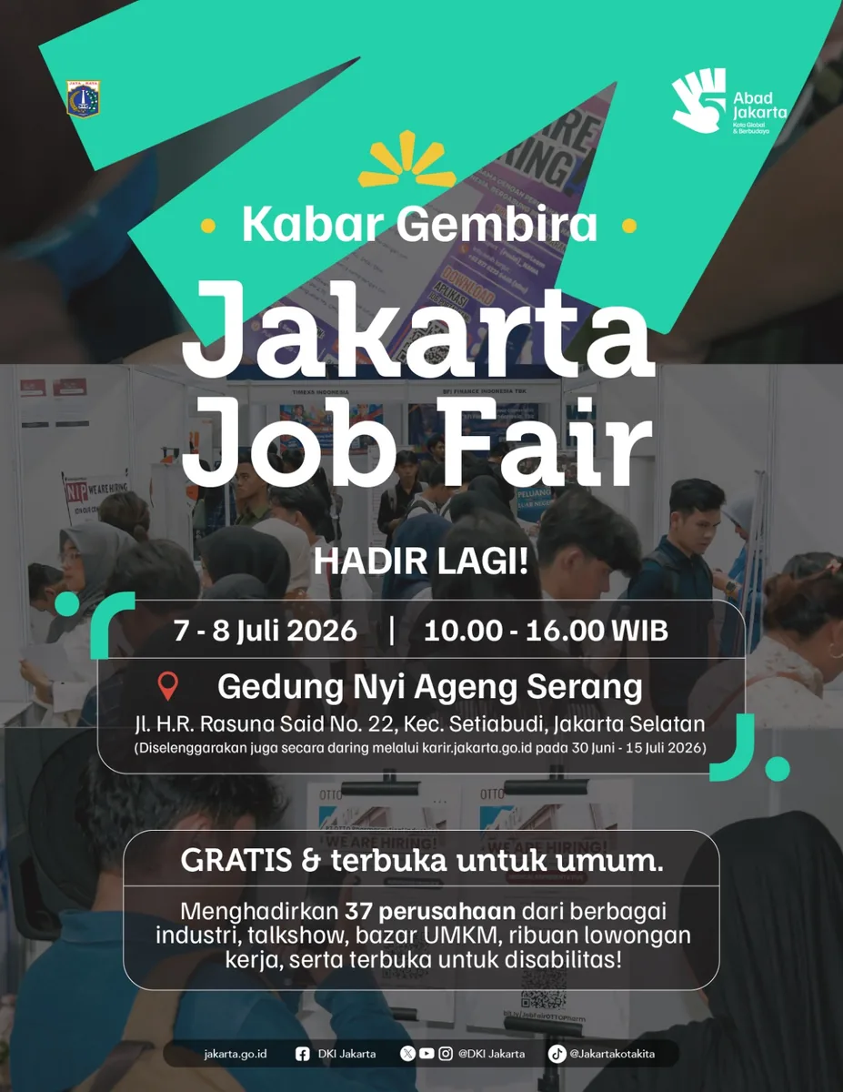 Job Fair Kabupaten Aceh Utara 2026 (Suku Dinas TKTE Wilayah Kabupaten Aceh Utara Barat) : 7-8 Juli 2026